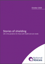 Stories of shielding: Life in the pandemic for those with health and care needs